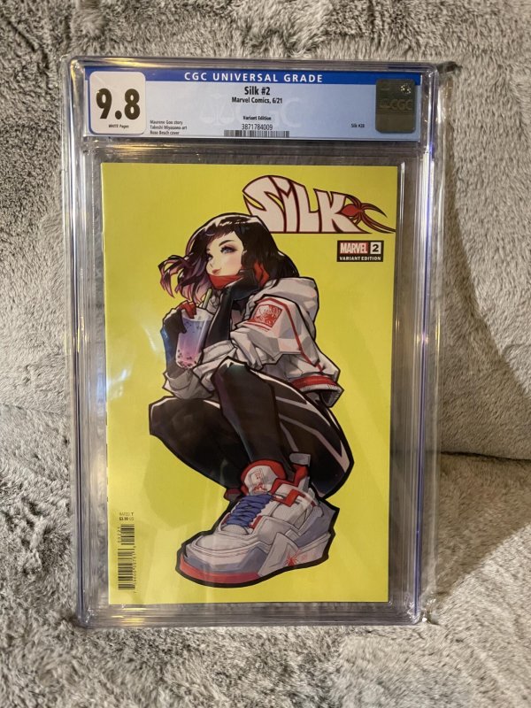 Silk 2 Rose Besch 1:25 Retailer Incentive CGC 9.8