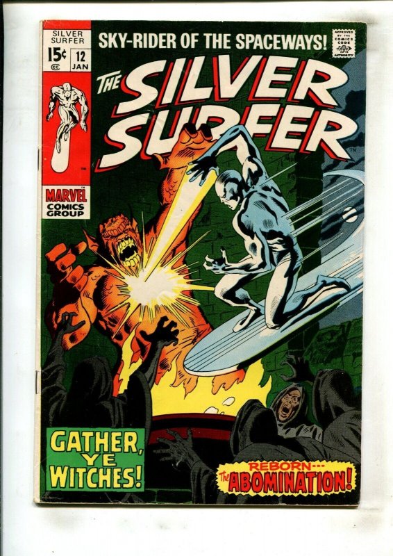 SILVER SURFER #12 (4.5/5.0) REBORN--THE ABOMINATION!! 1969