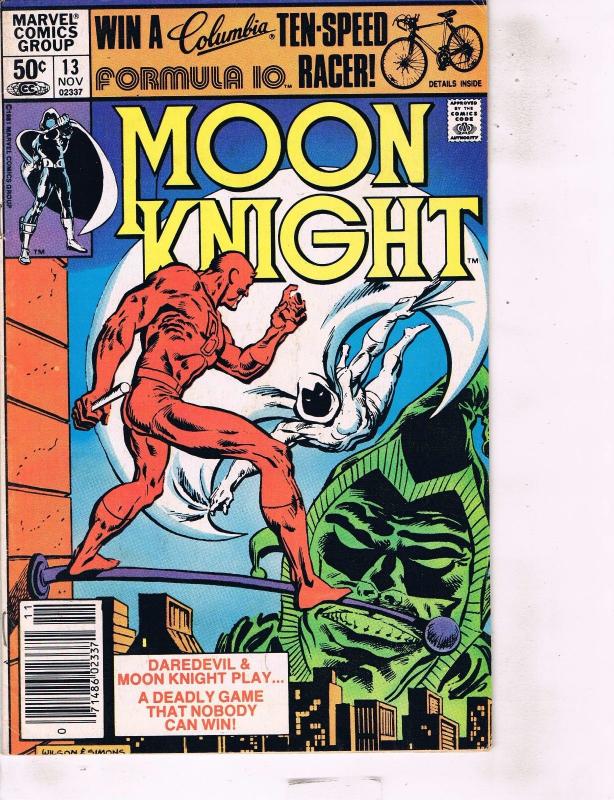 Lot Of 2 Marvel Comic Book Moon Knight #13 and X-Men Alpha Flight #2  AB7