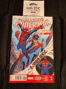 AMAZING SPIDER-MAN (2014) #7 VF/NM 1st print 1st SPIDER-VERSE UK Marvel Comics