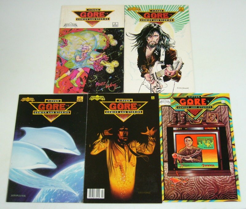 Tipper Gore's Comics and Stories #1-5 complete series - robert williams 2 3 4