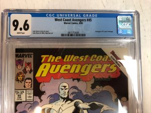West Coast Avengers (1989) # 45 (CGC 9.6 WP) 1st App White Vision Disney+