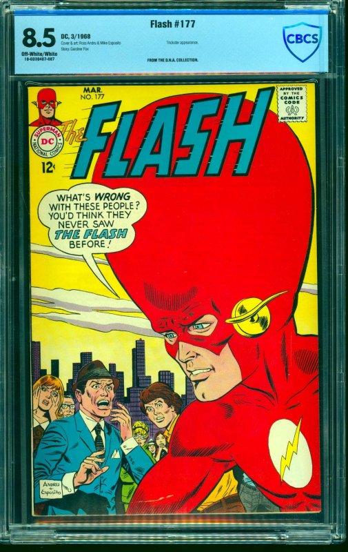 Flash #177 CBCS VF+ 8.5 Off White to White DC Comics