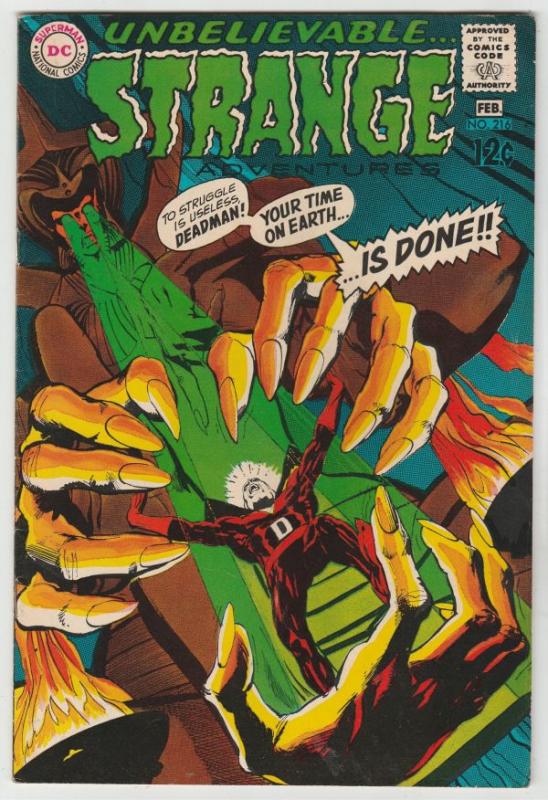 Strange Adventures #216 (Feb-69) VF+ High-Grade Deadman