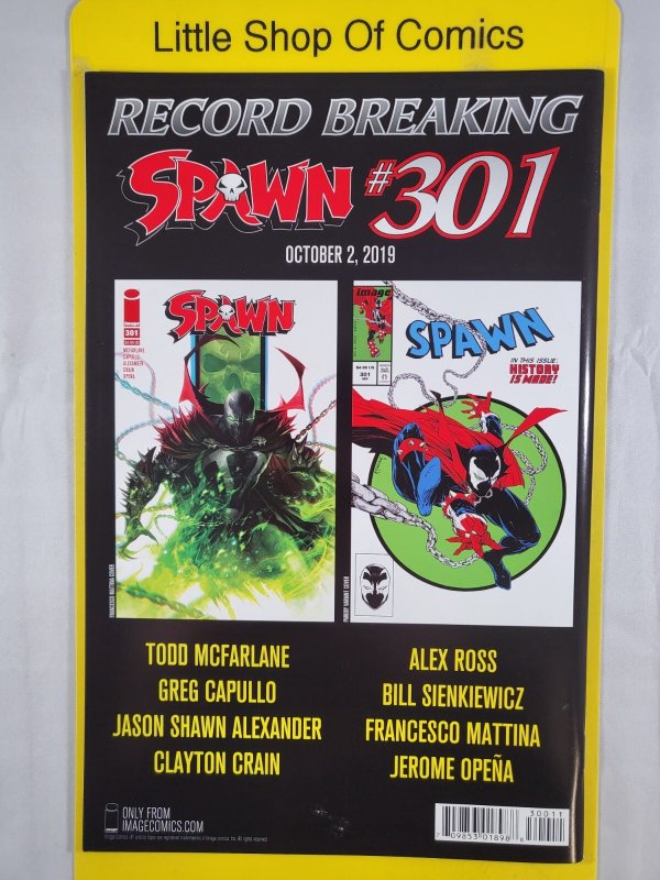Spawn #300 Homage Amazing Spider-Man Parody Todd McFarlane 2019 Image Comics