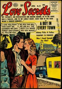 Love Secrets #52 1956- Trailer cover- Bill Ward art- Romance FN-