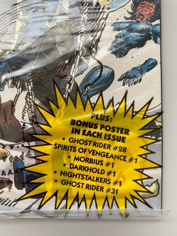 Ghost Rider #31 KEY Final Issue Of Midnight Sons In Sealed in Polybag W/Poster!