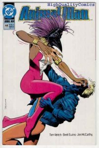 ANIMAL MAN #44, NM, Vertigo, Masked Woman, Tom Veitch, 1988 1992, Brian Bolland