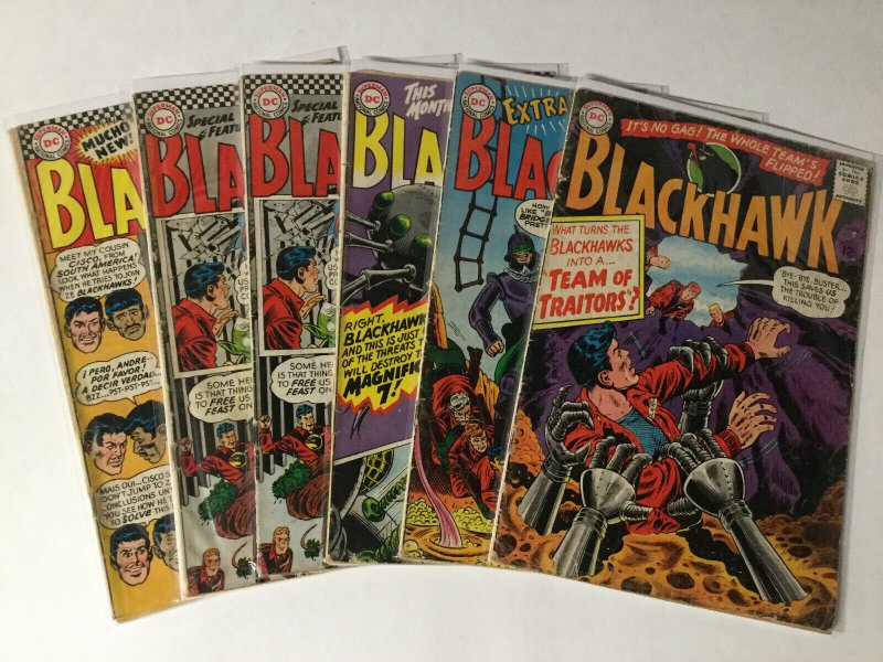 Blackhawk 214 216-219 Lot Gd-vg Good-very Good Dc