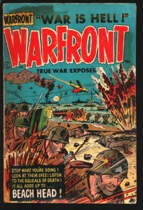 Warfront #10 1952-Harvey-Violent pre-code war-Fight the Nazis & commies-Bob P...