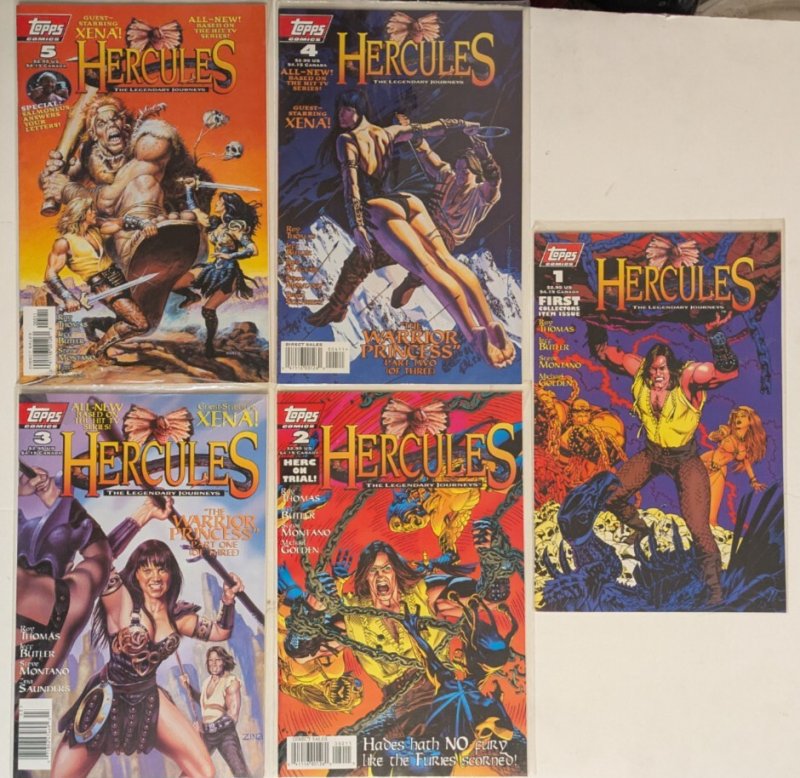 *Hercules (Topps '96, of 5) 1-5  5hg bks