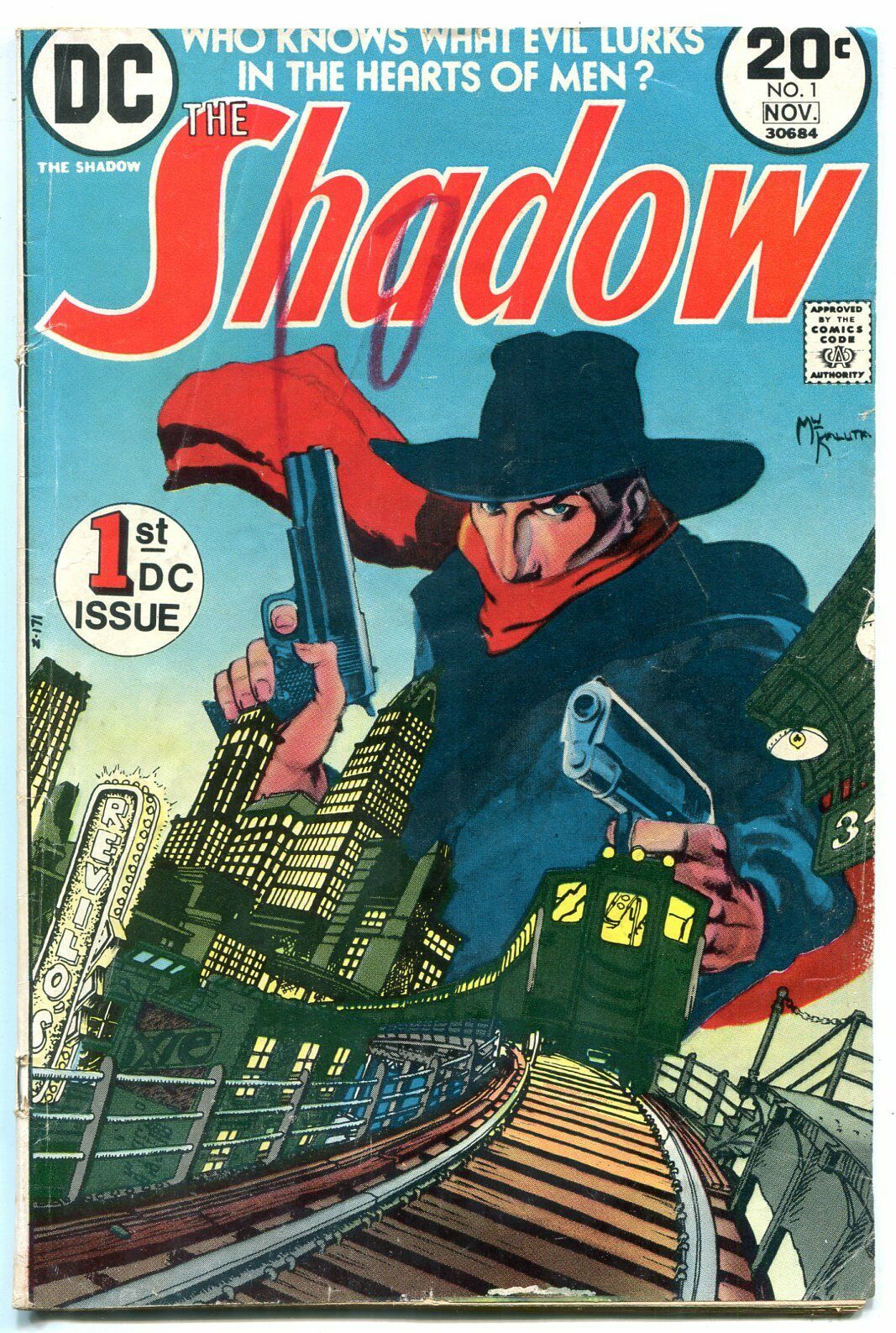 The Shadow 1 1973 Dc Comics Pulp Hero Kaluta Vg Comic Books Silver Age Dc Comics Shadow 1076