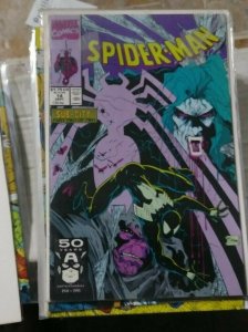 SPIDER-MAN # 14 MARVEL 1991 TODD MCFARLANE  SUB CITY PT 2 BLACK COSTUME MORBIUS