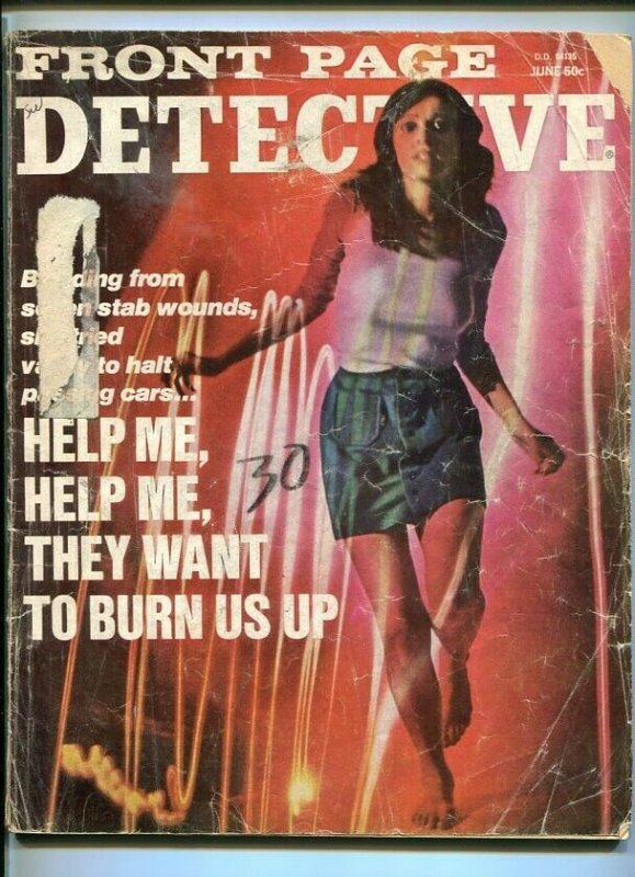 FRONT PAGE DETECTIVE-JUNE 1972-CHOPPED-DEATH-SLAUGHTERHOUSE-PUNISHMENT FR