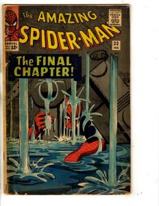 Amazing Spider-Man #33 PR/GD Marvel Comic Book Goblin Sandman Vulture Kraven RH3