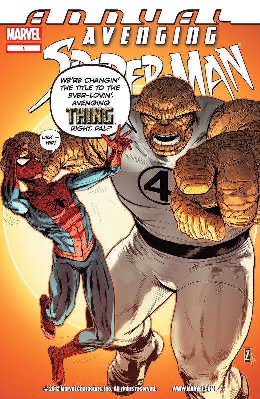 AVENGING SPIDER-MAN ANNUAL #01 (2012) PATRICK ZIRCHER | DIRECT EDITION