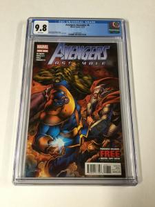 Avengers Assemble 8 Cgc 9.8 White Pages Thanos Infinity Guantlet Cover Bagley