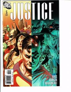 Justice # 5 NM DC Comic Book Variant Batman Superman Flash Arrow Hawkman J96