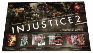 Injustice 2 Folded Promo Poster Batman Superman WW DC 2017 (24 x 36) - New! 