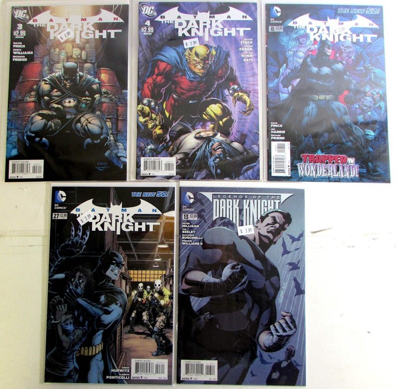 Batman Dark Knight Lot 5 #3, 4, 2nd 8, 27, Legends 13 2011 DC 1st Print Comics