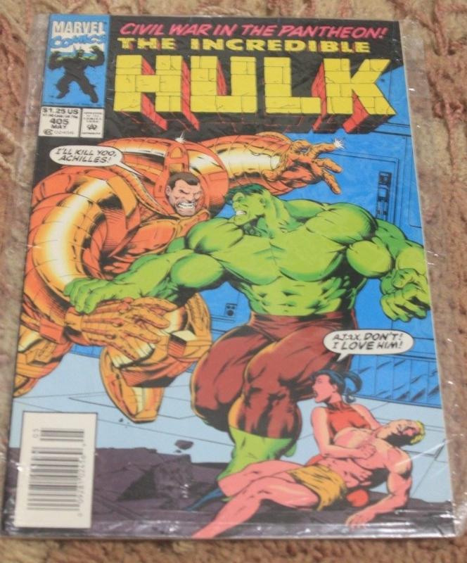 incredible hulk comic 405 CIVIL WAR in the pantheon MARVEL AVENGERS