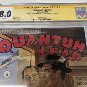 Quantum Leap (1992) # 5 (CGC 8.0 SS) signed & Creator & Ziggy Deborah Pratt