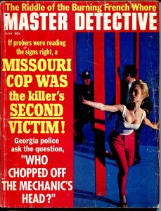 Master Detective 6/1970-TD Pub.-spicy Babe-Burning French whore-beheading-VG