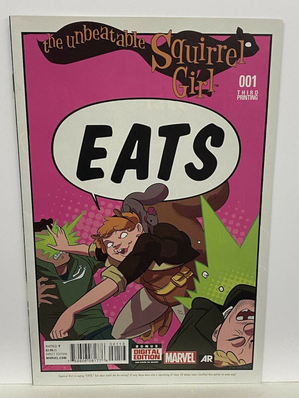 UNBEATABLE SQUIRREL GIRL #1 3RD PRINT 1st Solo Series 2015 NM Low Print Comics