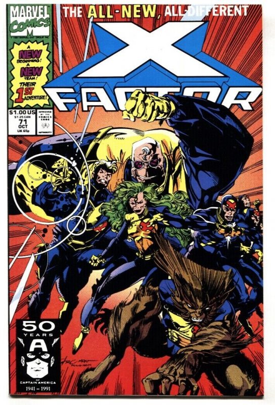 X-Factor #71 1991- 1st new team appearance NM-