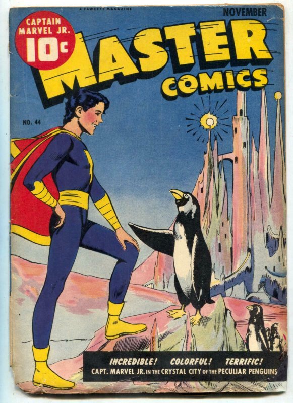 Master Comics #44 1943- Raboy penguin cover- restored reading copy