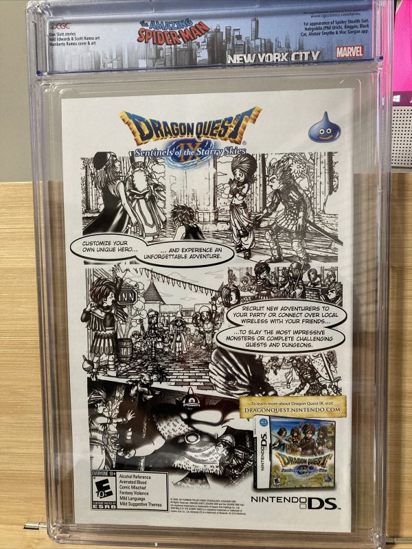 Amazing Spider-Man 650 2011  - 1st Appearance Stealth Suit CGC 9.6 Custom Label