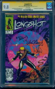 Longshot 1 CGC 9.8 SS WH 3x Signed by Arthur Adams Whilce Portacio Ann Nocenti 