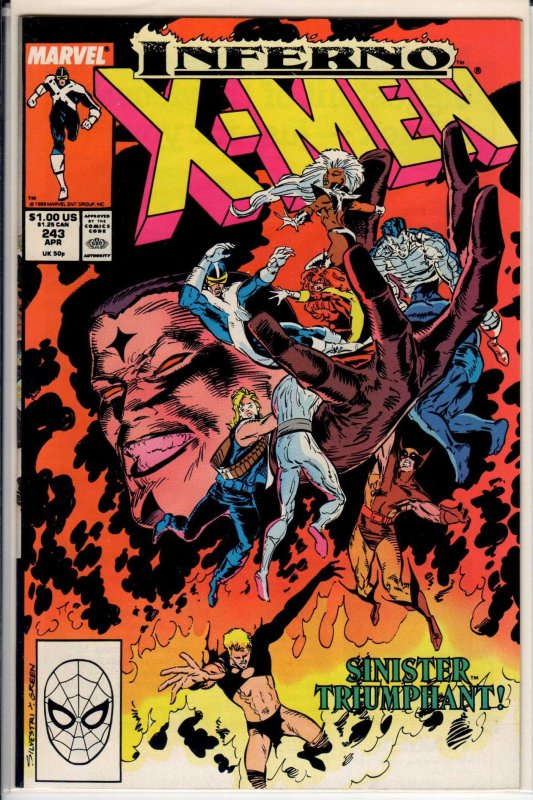 The Uncanny X-Men #243 Direct Edition (1989) 9.6 NM+