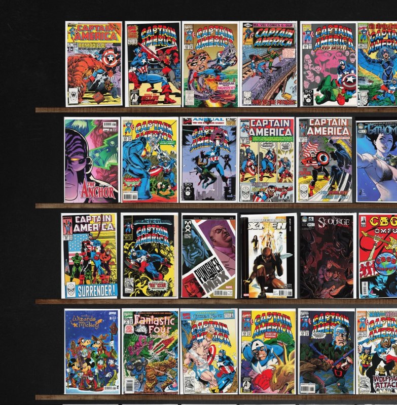 Huge Lot 150+ Comics with Captain America, Farscape, Mindfield & More!