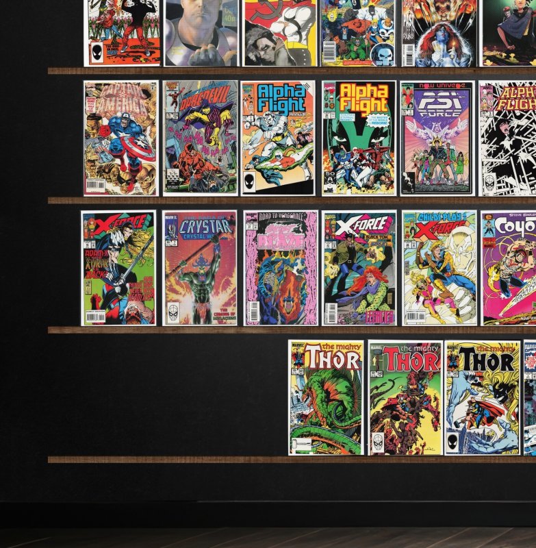 Huge Lot 140+ Comics with Alpha Flight, Thor, Fantastic Four & More!