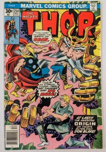 Thor #254 Newsstand Edition (1976) VF- 7.5