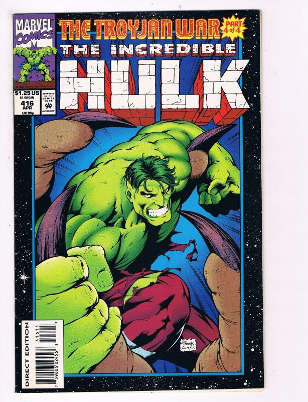 The Incredible Hulk # 416 Marvel Comic Books Awesome Issue Modern Age WOW!!! S29