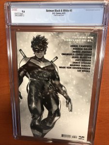 Batman Black & White #5 (2021) (CGC 9.6 WP) Frank Variant Cover
