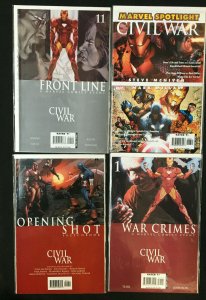 MARVEL COMICS CIVIL WAR #1-7 PLUS 17 TIE IN COMICS VF-NM