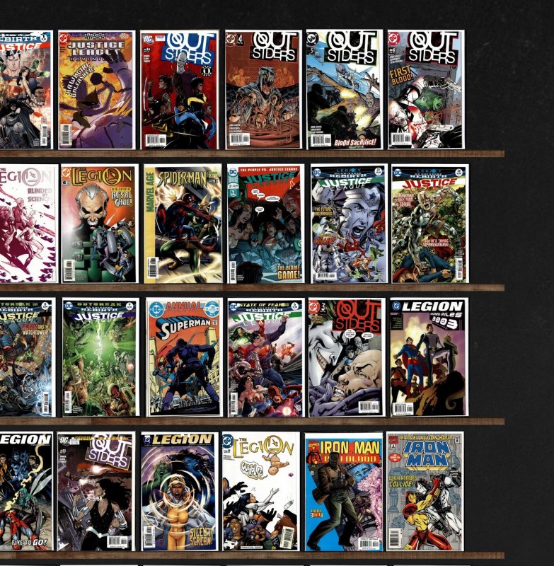 Huge Lot 150+ Comics with Batman, The Legion, Outsiders, Justice League & More!