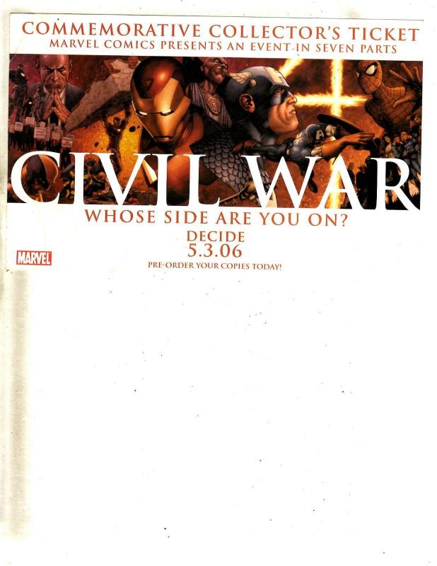 4 Comic Related Items Darkchylde Preview Midnight Sons Poster X-Men Civil W CR61