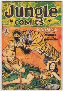 JUNGLE COMICS #112 1949-KAANGA-SPICY TIGER COVER-TABU