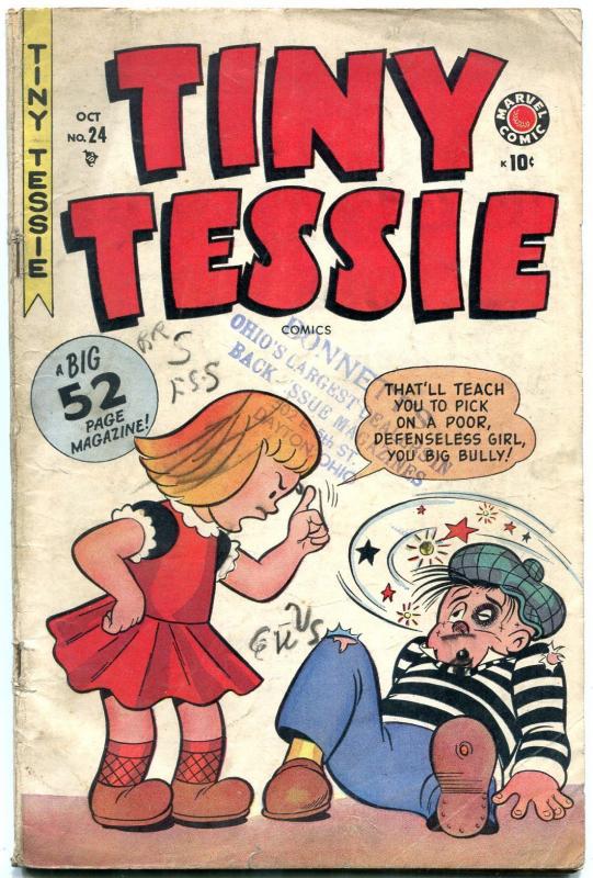 Tiny Tessie #24 1949- Marvel Golden Age- Tessie the Typist VG-