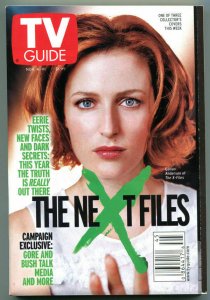 X-FILES NEXT TV guide, Gillian Anderson, Scully, Nov 4-10 2000, more in store