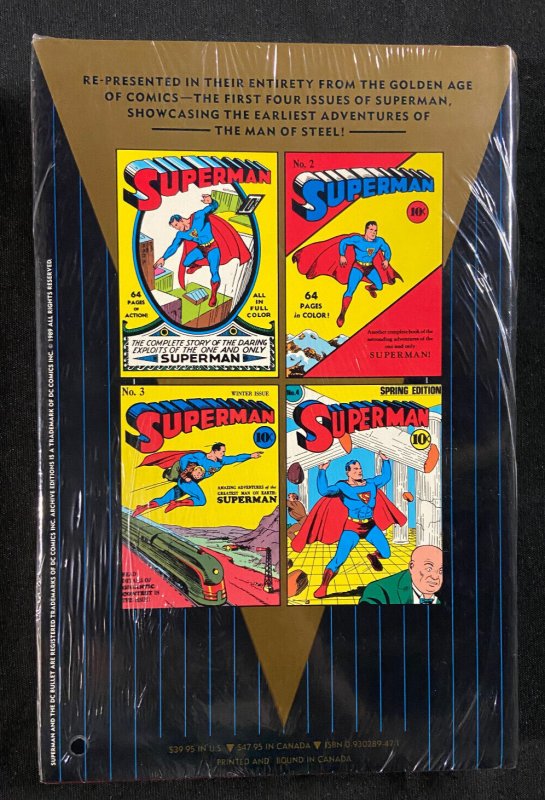 SUPERMAN ARCHIVES VOLUME 1 HARD COVER SEALED
