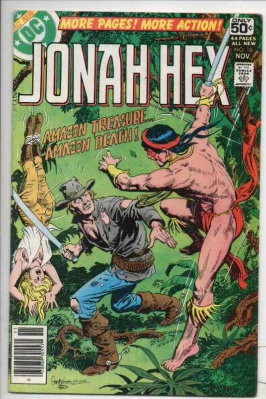 JONAH HEX #18, FN, Amazon, Scar, 1977 1978, more JH in store