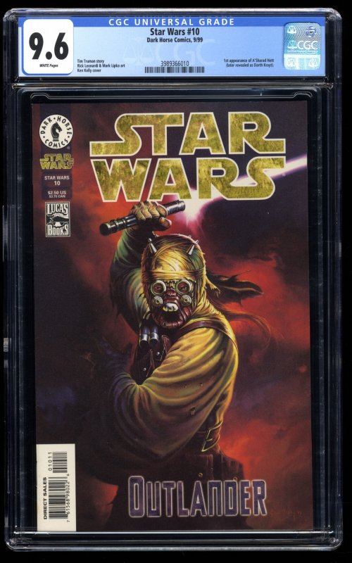 Star Wars (1999) #10 CGC NM+ 9.6 1st Appearance  A'Sharad Hett Darth Krayt!