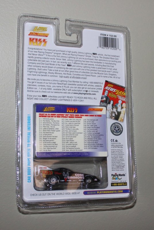 Kiss Johnny Lightning Car (Gene Simmons)  MOC  1997