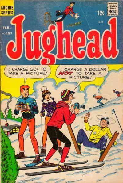 Jughead (Vol. 1) #153 VG ; Archie | low grade comic February 1968 Snow Skiing Co