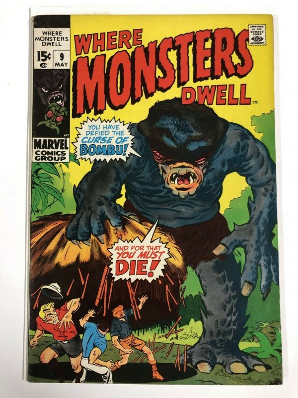 WHERE MONSTERS DWELL 9 F- May 1971 COMICS BOOK